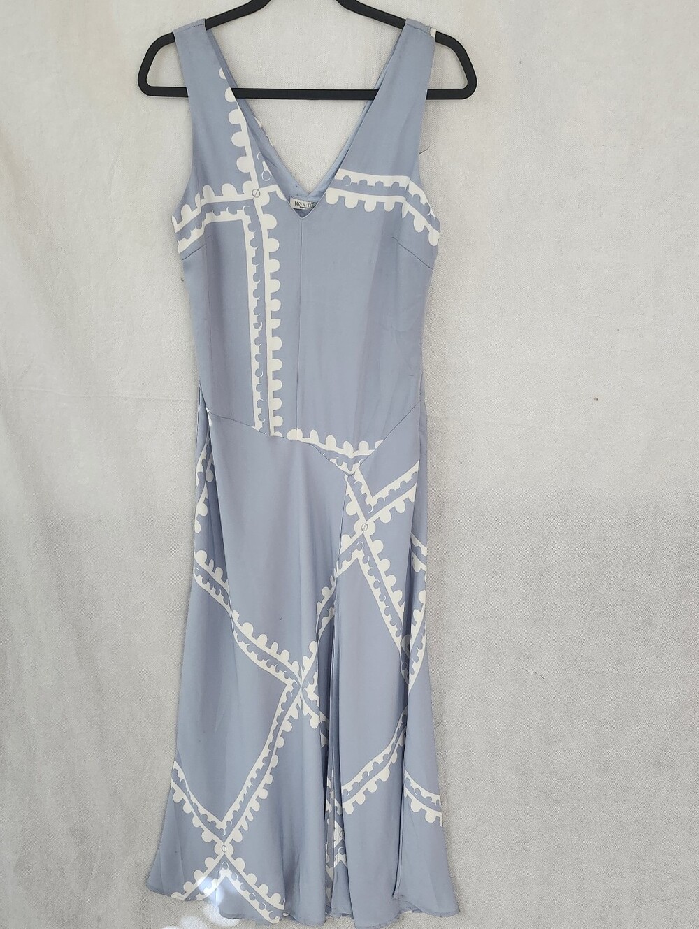 Mon Renn Womens Serape Vneck Maxi Dress Sz M